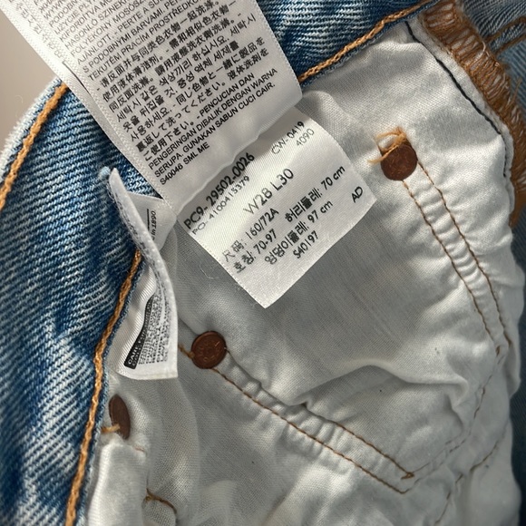 Levi’s Premium 501 Skinny Jeans - Light Wash - Picture 5 of 8
